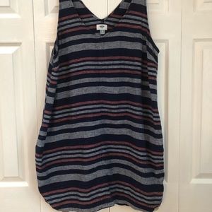 CLOSET CLEAN OUT V-Neck Striped Dress